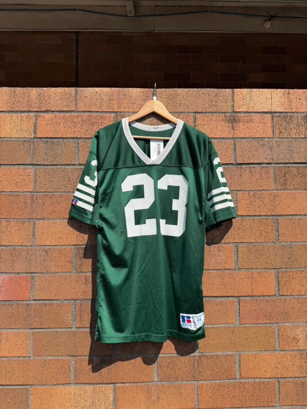 90s Russell Athletic Vintage Green #23 College Football Practice Jersey Shirt